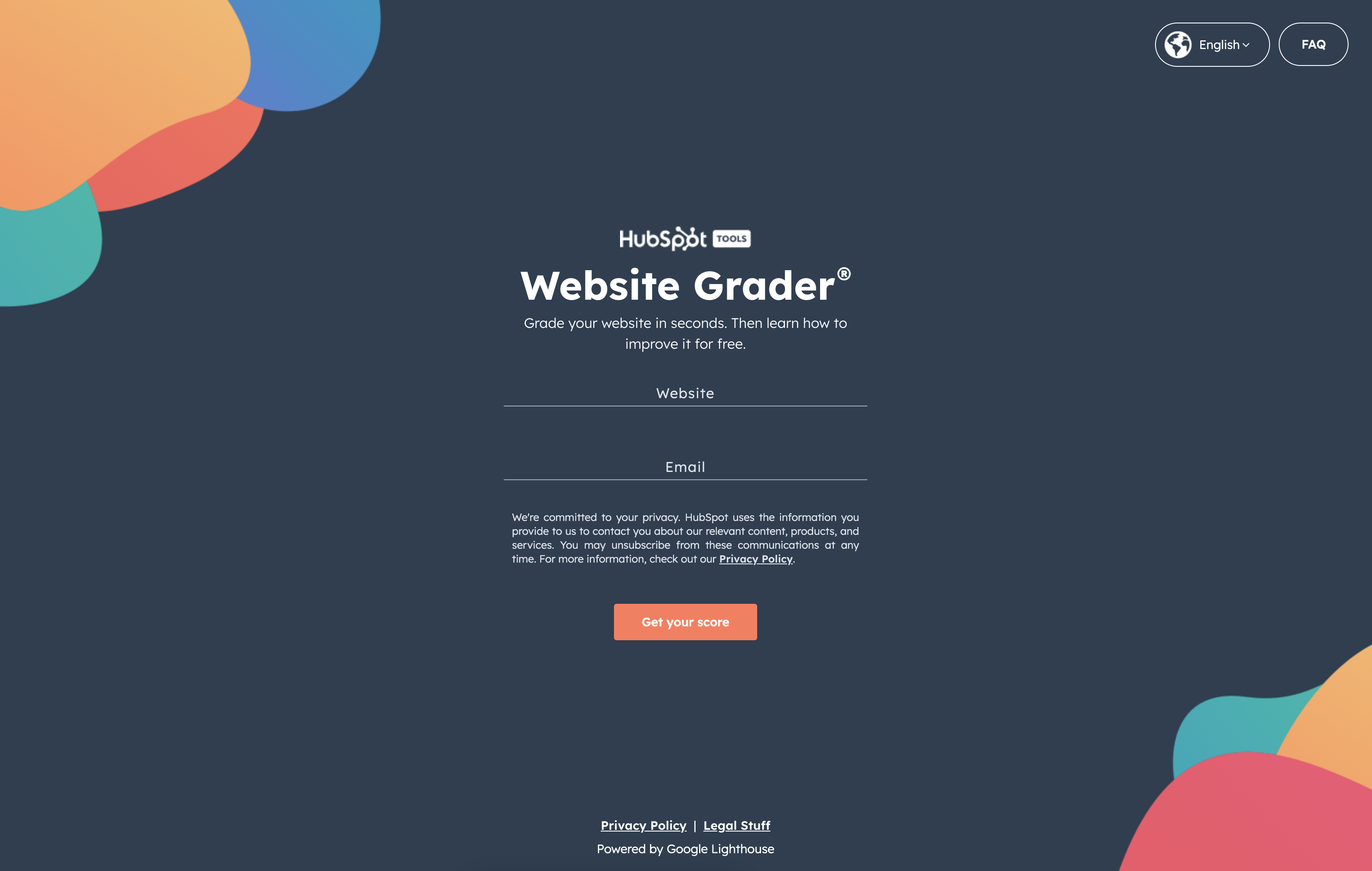 Hubspot's Website Grader